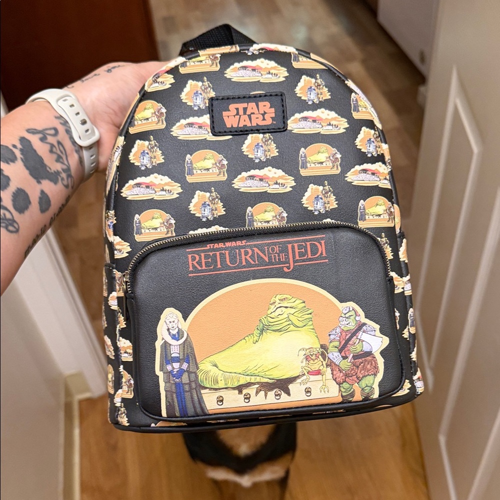 Star Wars Return of the Jedi Black and Yellow Backpack